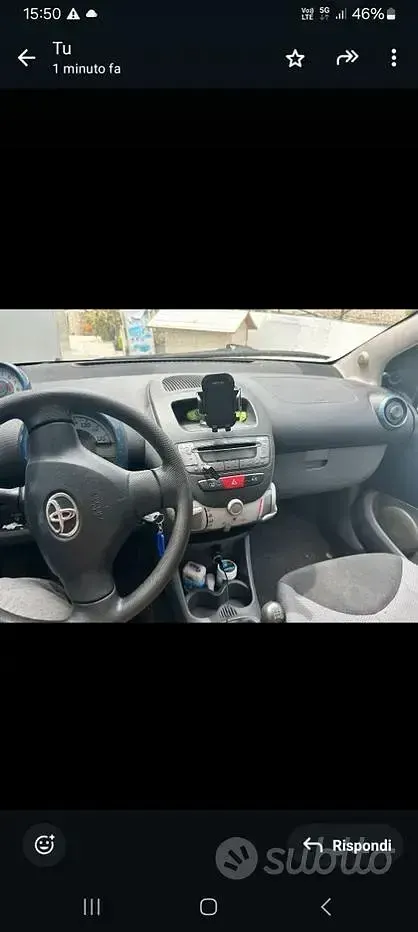 Usata Toyota Aygo 67 CV (49 kW) 2008 Grigio Utilitaria