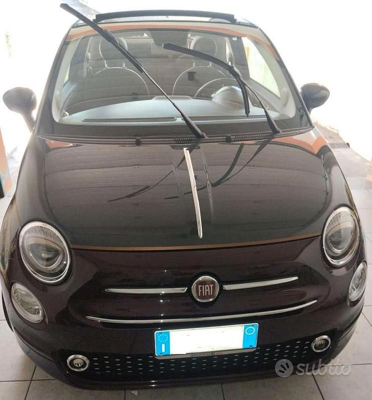 Usata Fiat 500 Collezione 69 CV (50 kW) 2019 Rosso Cabrio