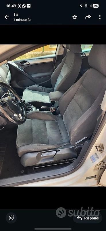 Usata VW Golf VI 140 CV (102 kW) 2010 Bianco Utilitaria