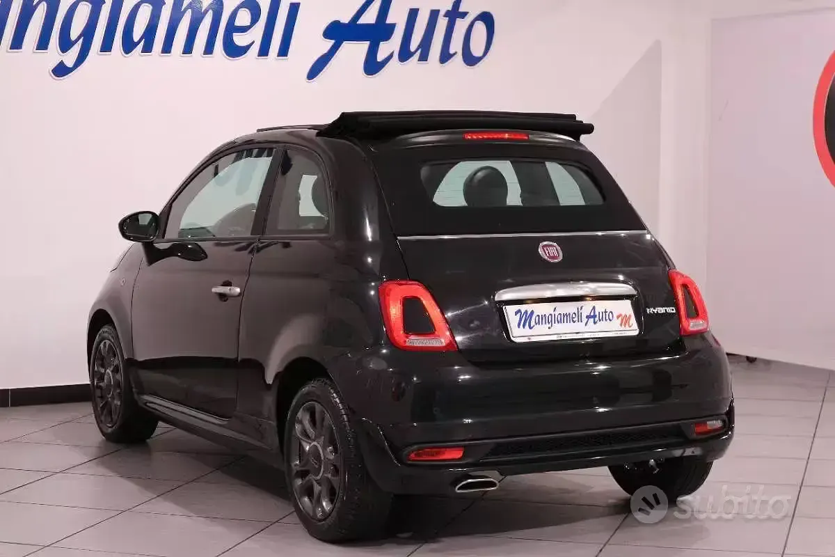 Usata Fiat 500C Connect 70 CV (51 kW) 2022 Nero Cabrio