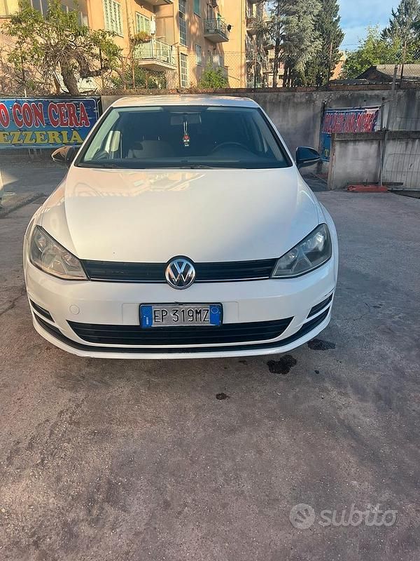 Usata VW Golf VII S 115 CV (84 kW) 2013 Bianco Berlina