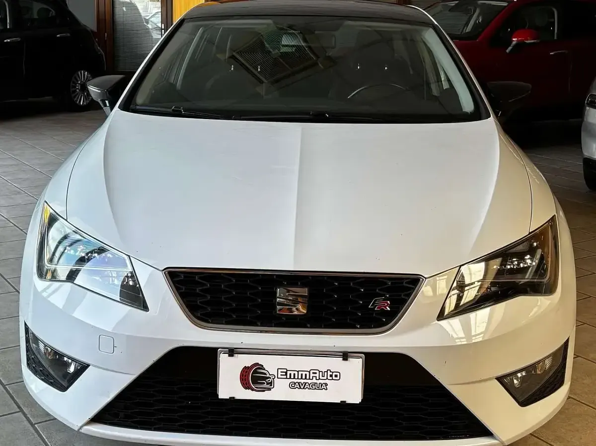 Usata Seat Leon Business 150 CV (110 kW) 2015 Bianco Berlina