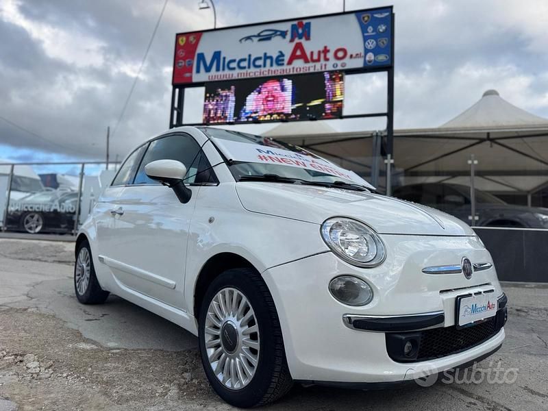 Usata Fiat 500 Lounge 70 CV (51 kW) 2009 Bianco Cabrio