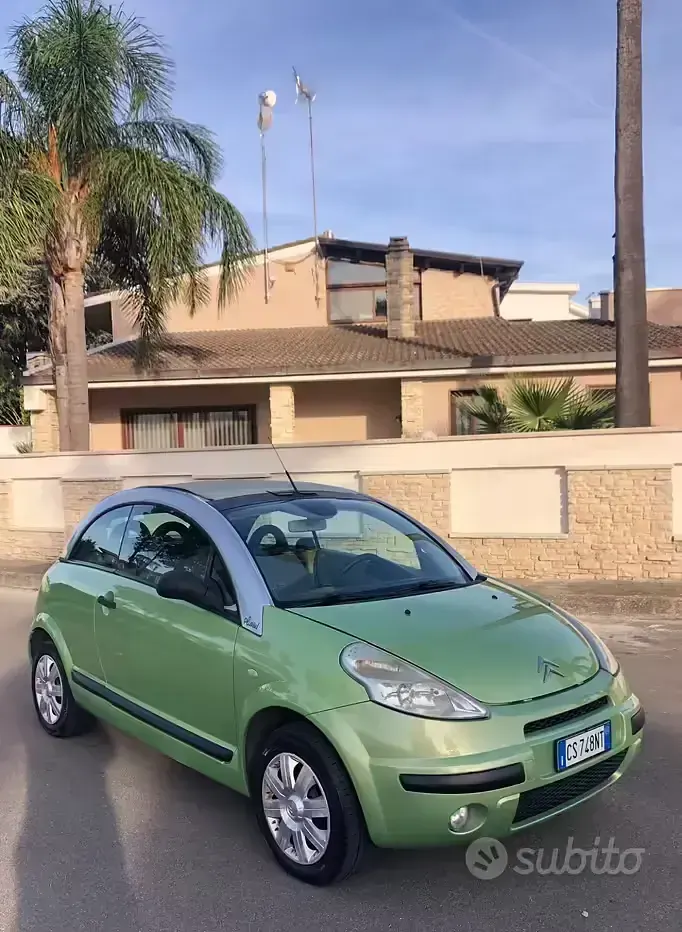 Usata Citroën C3 Pluriel 73 CV (53 kW) 2005 Verde Cabrio