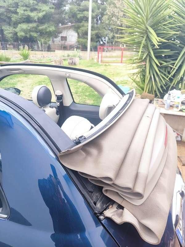 Usata Fiat 500C Lounge 95 CV (69 kW) 2017 Blu Cabrio