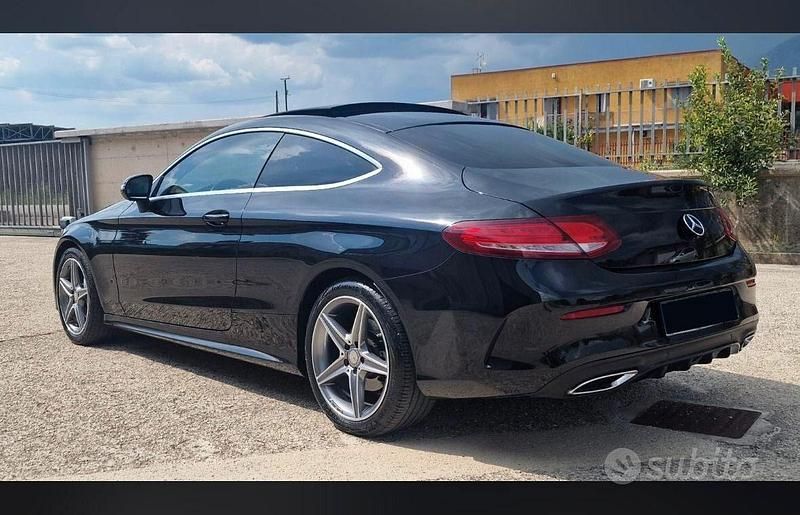 Usata Mercedes C220 Premium Plus 170 CV (125 kW) 2017 Nero Coupé