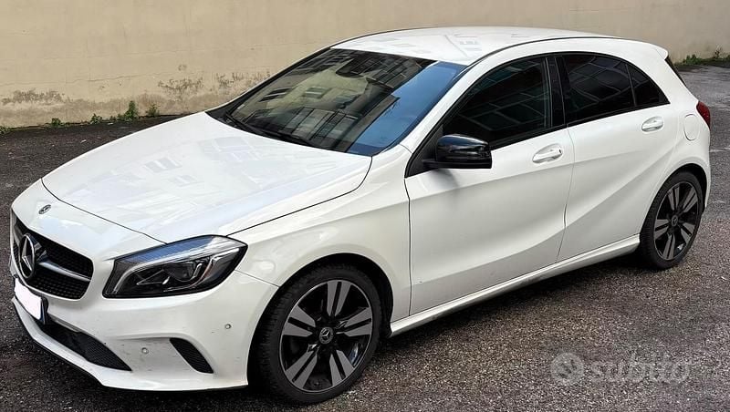 Usata Mercedes A180 109 CV (80 kW) 2017 Bianco Berlina