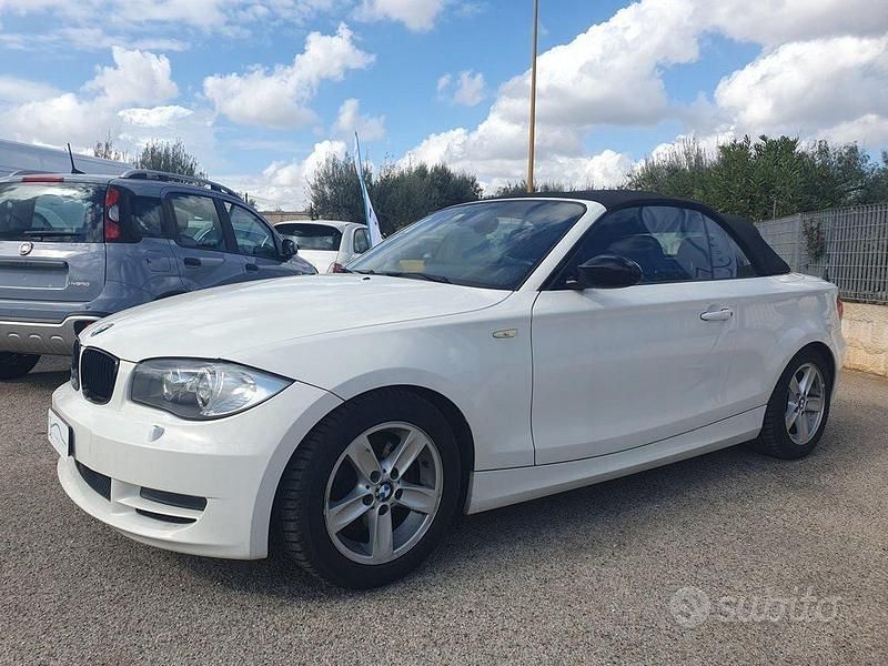 Usata BMW 120 Cabriolet 177 CV (130 kW) 2008 Bianco Cabrio
