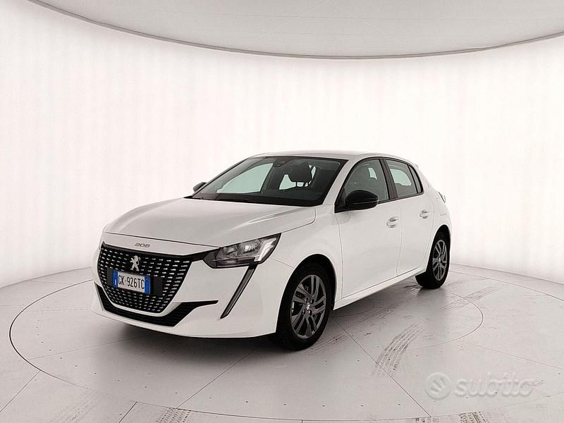 Usata Peugeot 208 Active 101 CV (74 kW) 2022 Bianco Utilitaria