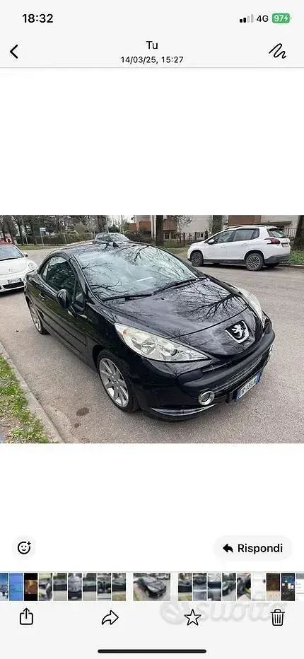 Usata Peugeot 207 CC 156 CV (114 kW) 2010 Nero Cabrio