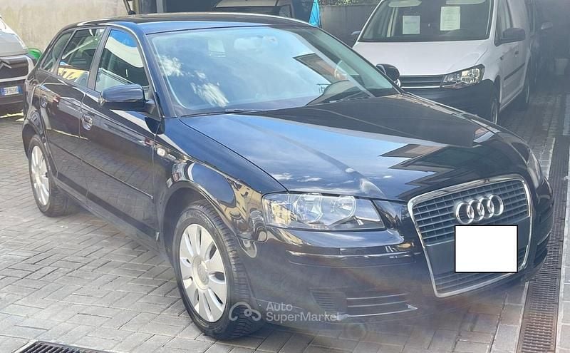 Usata Audi A3 Ambition 105 CV (77 kW) 2007 Nero Utilitaria