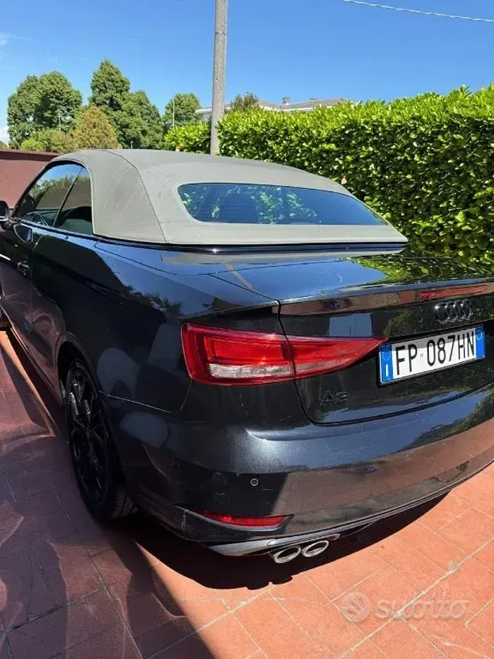 Usata Audi A3 Cabriolet Sport 150 CV (110 kW) 2018 Nero Cabrio