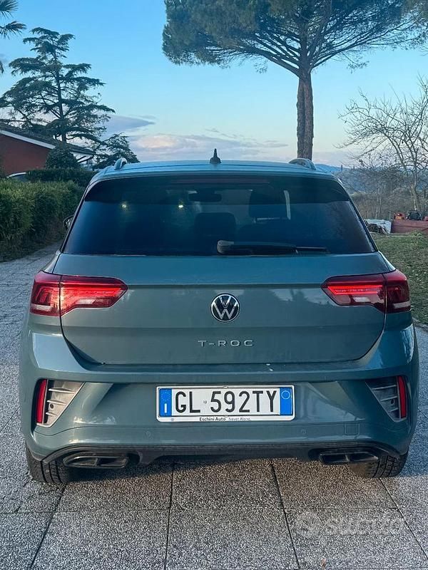 Usata VW T-Roc R-line 150 CV (110 kW) 2023 Verde SUV