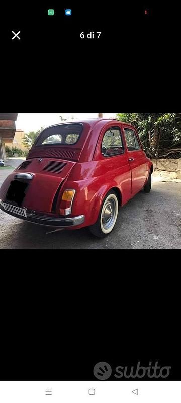 Usata Fiat Cinquecento 1970 Rosso Utilitaria
