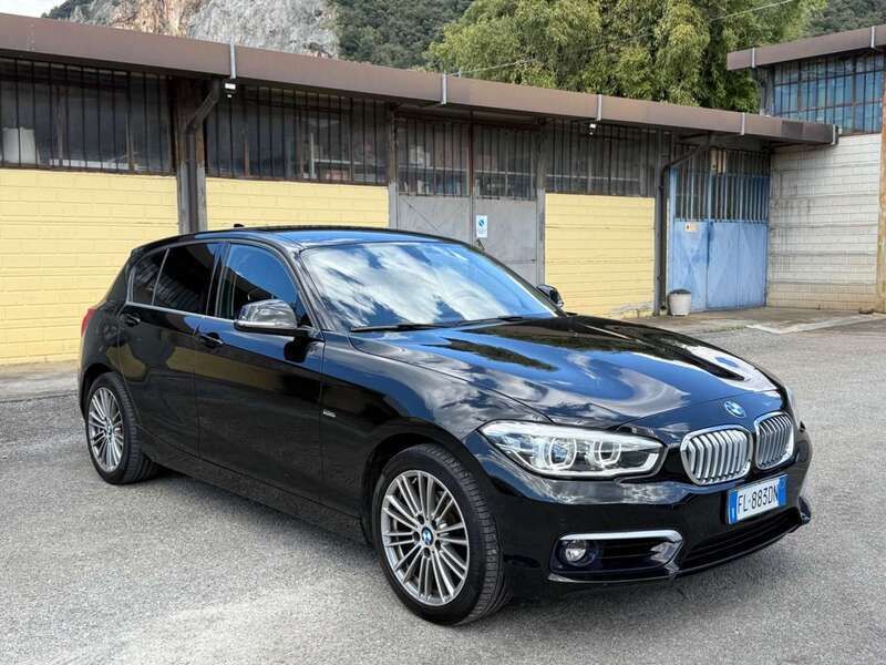Usata BMW 118 Efficient Dynamics 150 CV (110 kW) 2017 Nero Utilitaria