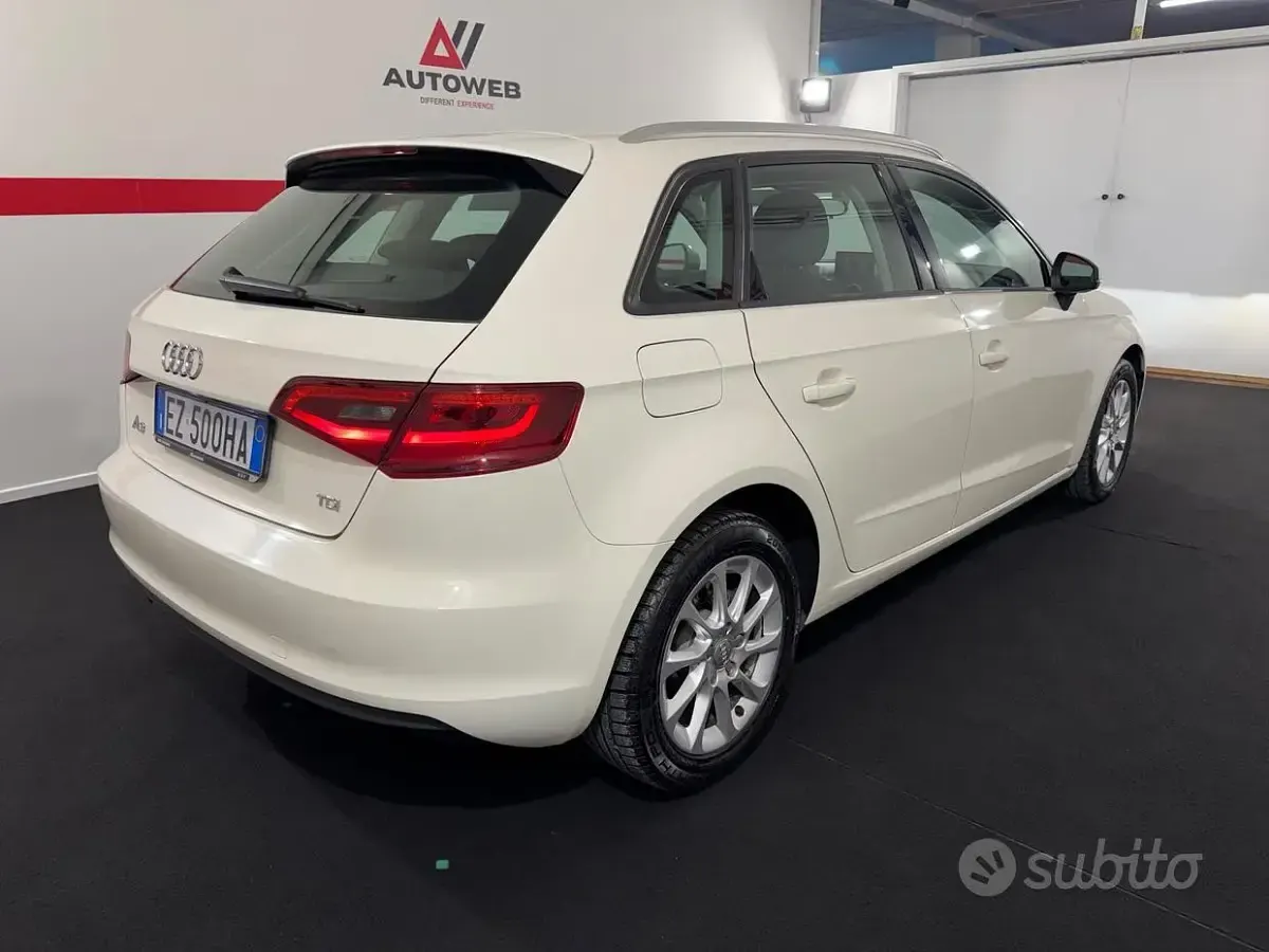 Usata Audi A3 Ambition 110 CV (80 kW) 2015 Bianco Berlina