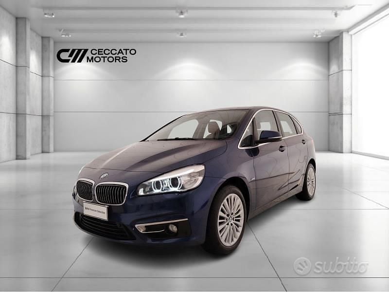 Usata BMW 218 Active Tourer Luxury Line 2017 Blu Monovolume