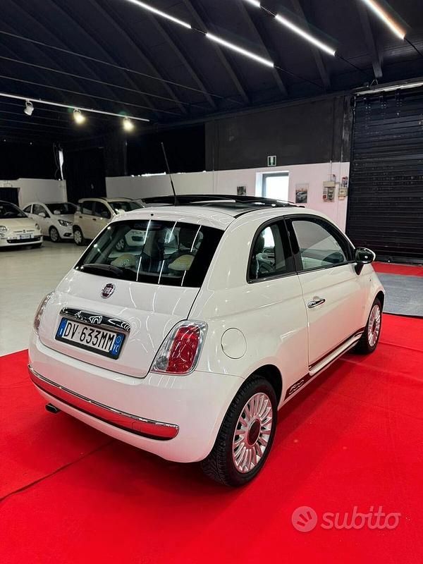 Usata Fiat 500 69 CV (50 kW) 2009 Bianco Cabrio