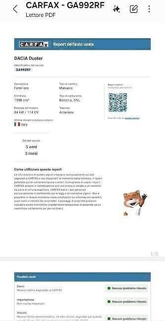 Usata Dacia Duster 114 CV (83 kW) 2020 Bianco Berlina