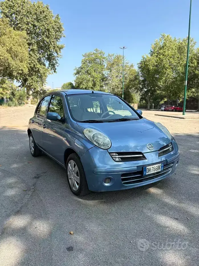 Usata Nissan Micra Acenta 80 CV (58 kW) 2007 Blu Berlina