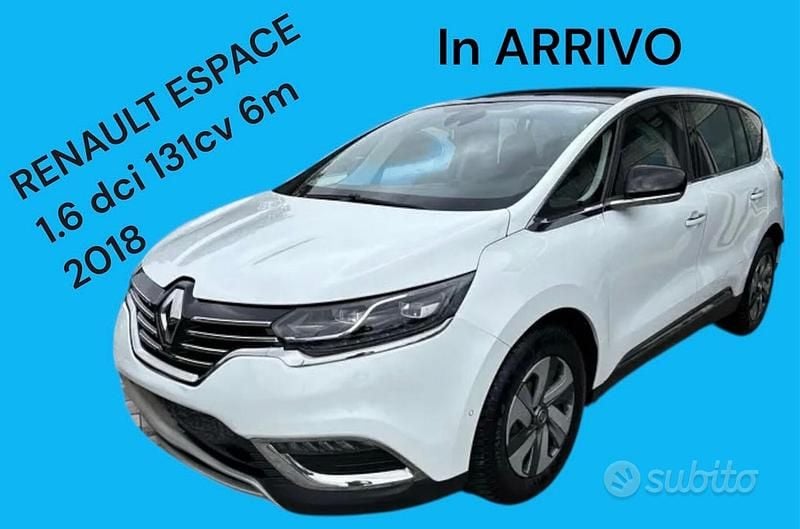 Usata Renault Espace 131 CV (96 kW) 2018 Bianco Monovolume