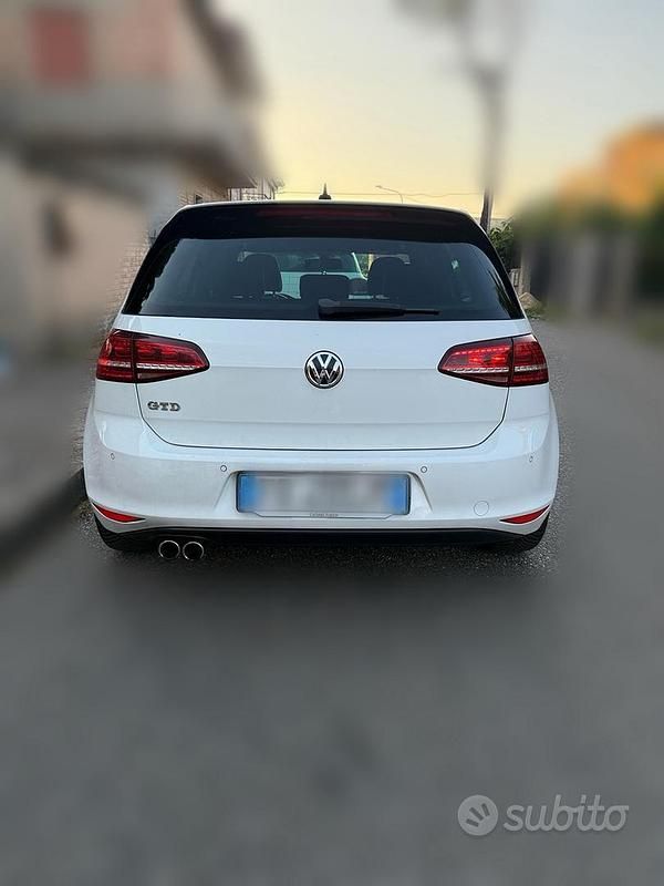 Usata VW Golf VII GTD 184 CV (135 kW) 2015 Bianco Berlina