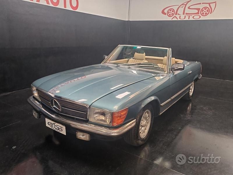 Usata Mercedes SL380 204 CV (150 kW) 1982 Verde Cabrio