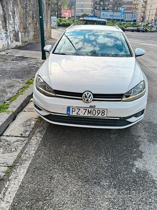 Usata VW Golf VII 115 CV (84 kW) 2019 Bianco Station wagon