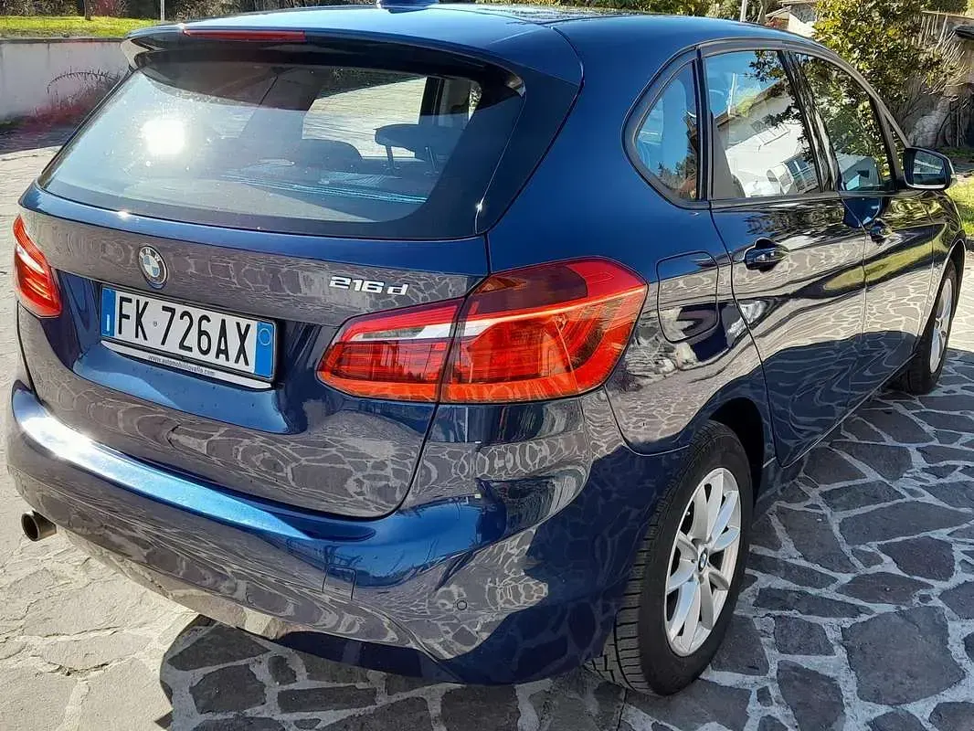 Usata BMW 216 Active Tourer 116 CV (85 kW) 2017 Blu/azzurro Monovolume