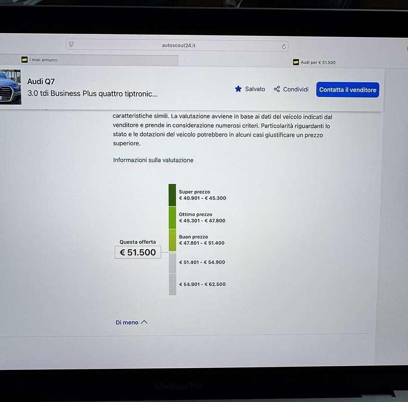 Usata Audi Q7 Business Plus 272 CV (200 kW) 2019 SUV