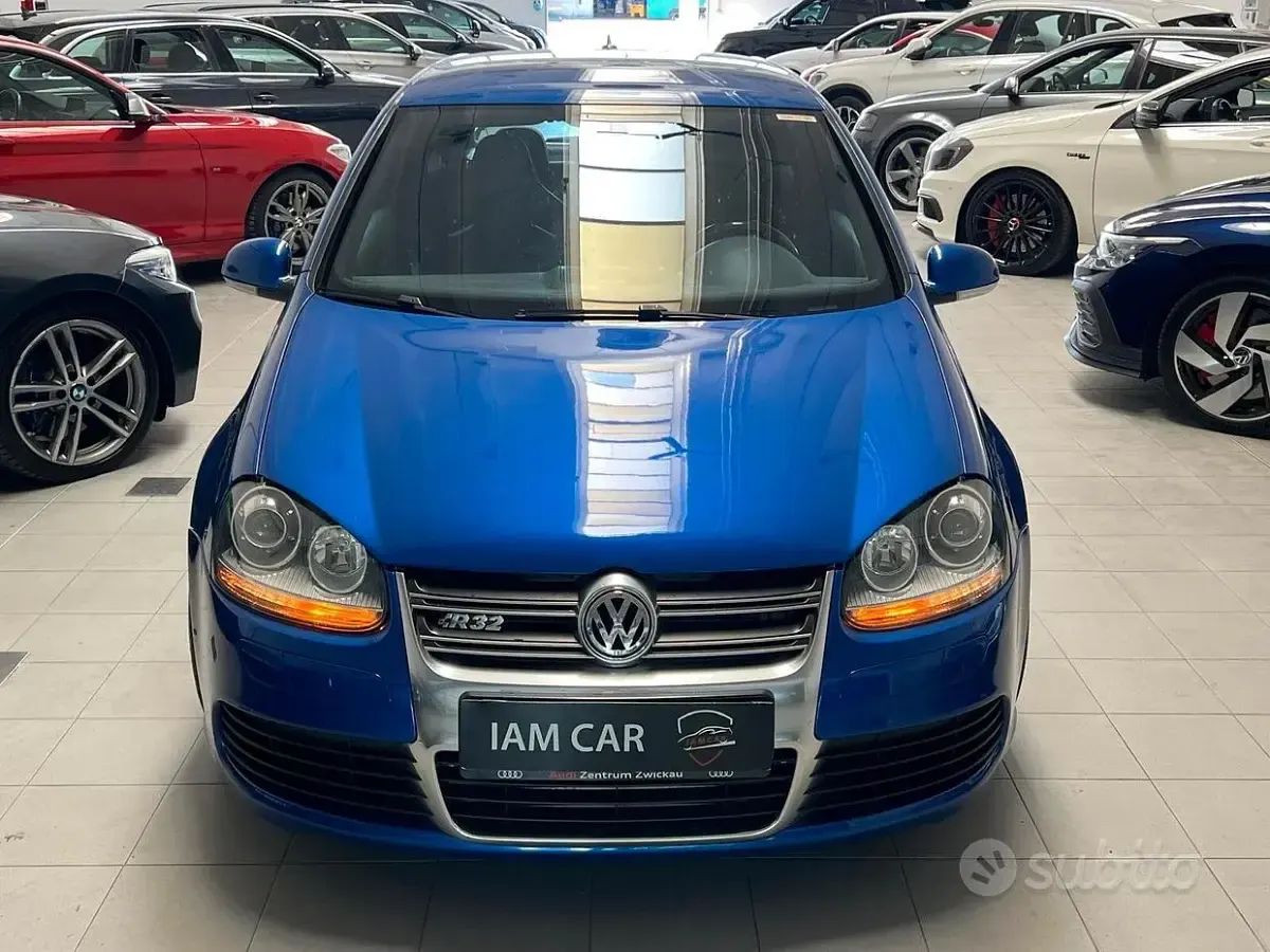 Usata VW Golf V R 250 CV (183 kW) 2007 Blu Berlina