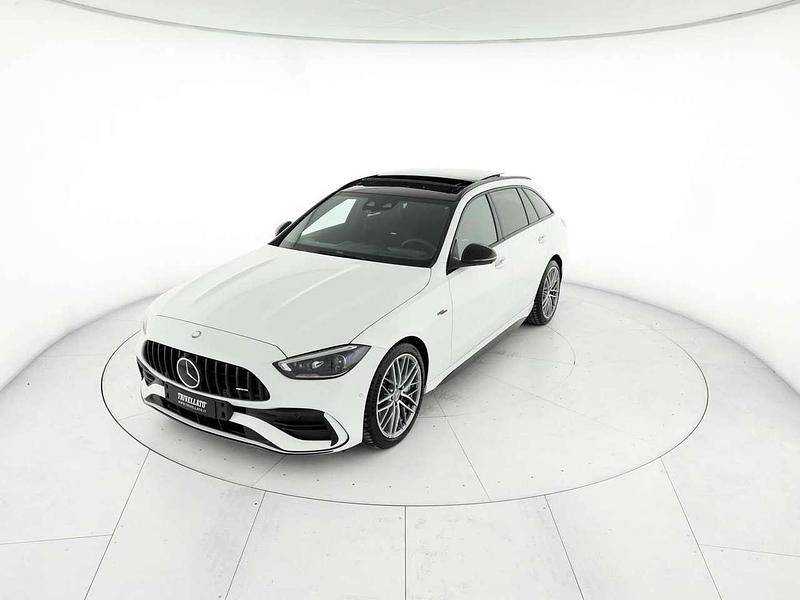 Bianco opalite bright Usata 2024 Mercedes C43 AMG Premium Plus Station wagon | 69.000 € - Immagine 1/4