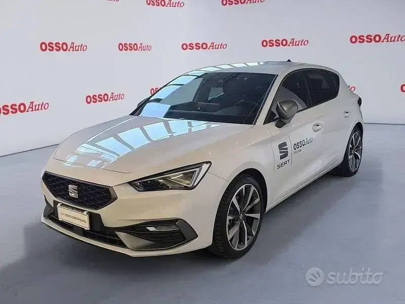 Usata Seat Leon FR 150 CV (110 kW) 2024 Bianco Berlina