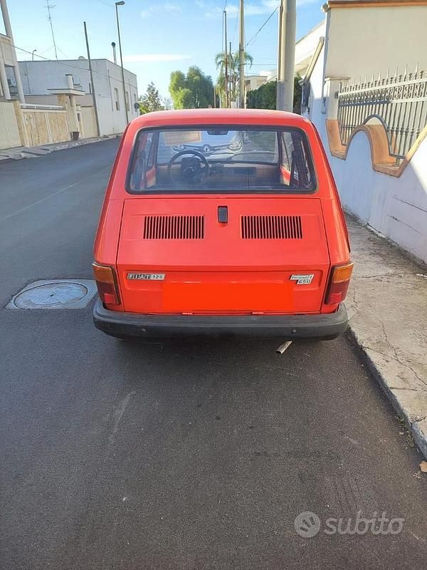 Usata Fiat 126 1970 Rosso Utilitaria