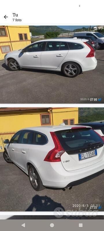 Usata Volvo V60 163 CV (119 kW) 2011 Bianco Station wagon