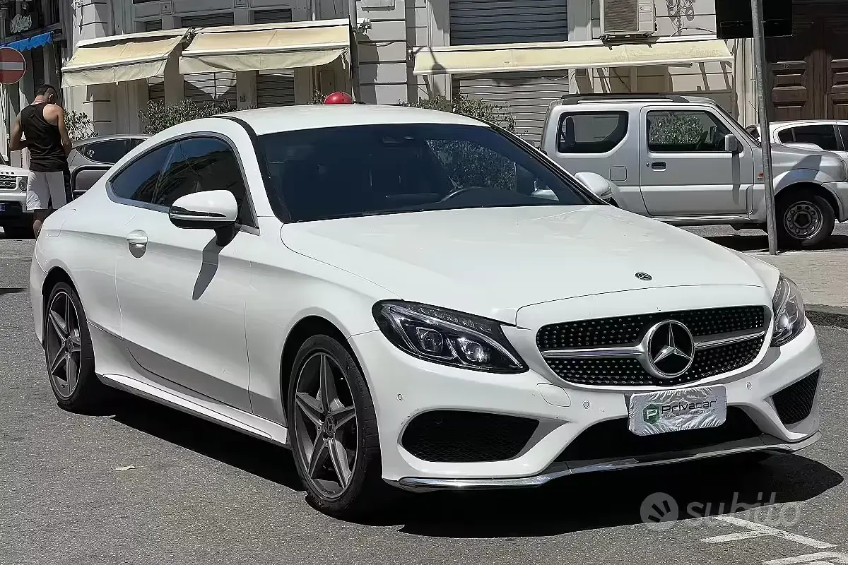 Usata Mercedes C220 Premium 170 CV (125 kW) 2017 Bianco Coupé