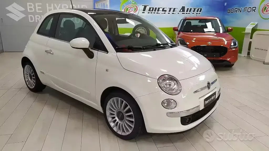 Usata Fiat 500 Lounge 95 CV (69 kW) 2012 Bianco Utilitaria