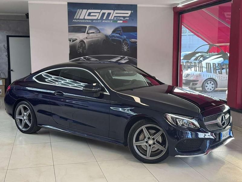 Usata Mercedes C200 Premium Plus 184 CV (135 kW) 2016 Blu/azzurro Coupé
