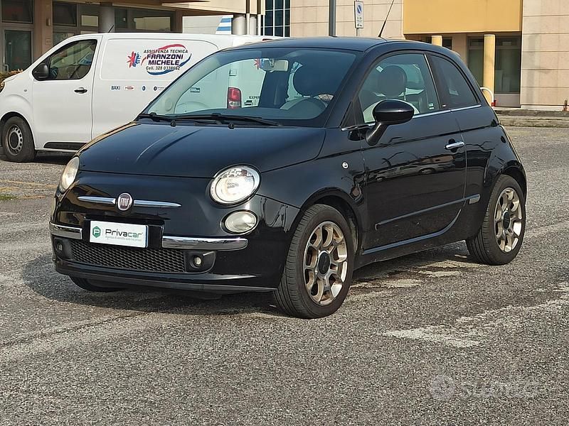 Usata Fiat 500 75 CV (55 kW) 2009 Nero Cabrio