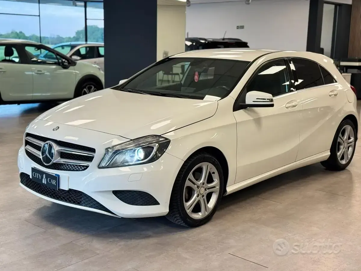 Usata Mercedes A180 Premium 109 CV (80 kW) 2014 Bianco Berlina
