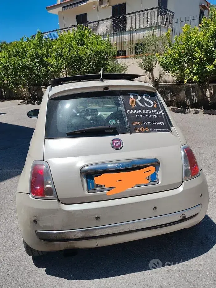 Usata Fiat 500 75 CV (55 kW) 2008 Bianco Berlina