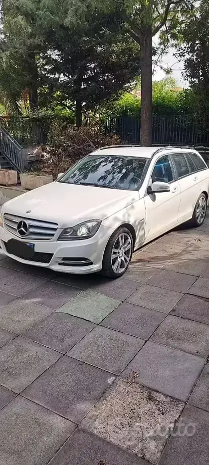 Usata Mercedes C200 136 CV (100 kW) 2012 Bianco Station wagon