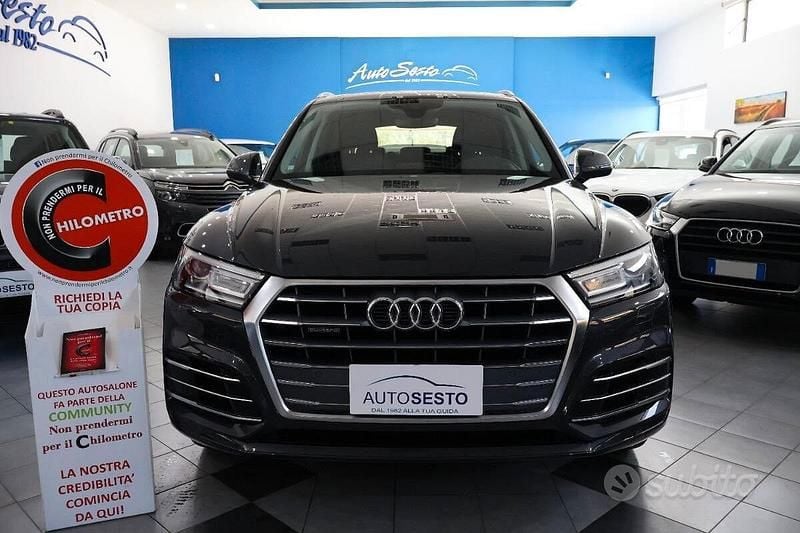 Usata Audi Q5 S-line plus 163 CV (119 kW) 2019 Grigio manhattan SUV