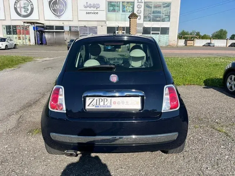 Begagnad Fiat 500 Lounge 69 HK (50 kW) 2012 Blå Halvkombi