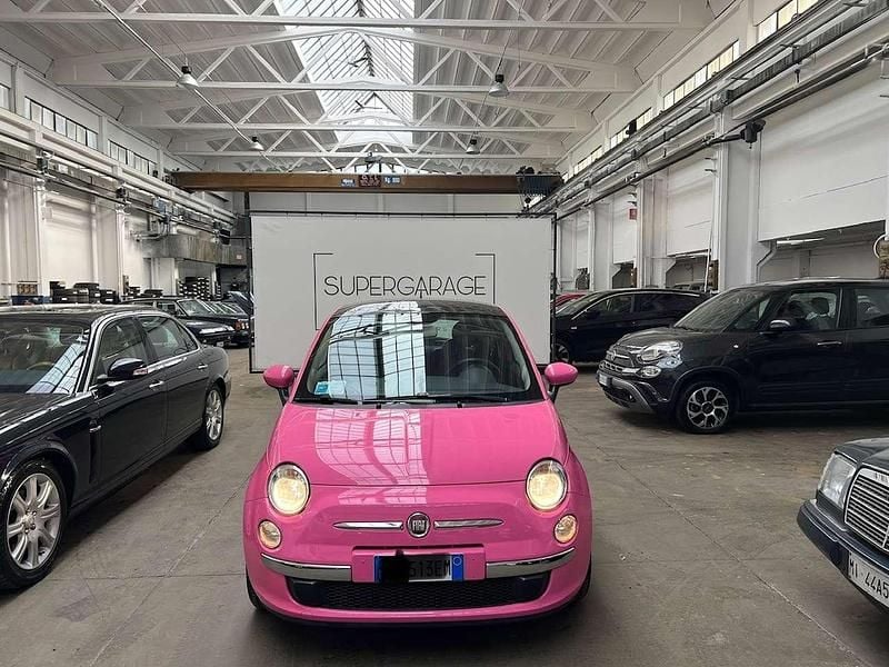 Usata Fiat 500 Lounge 69 CV (50 kW) 2009 Rosa Cabrio