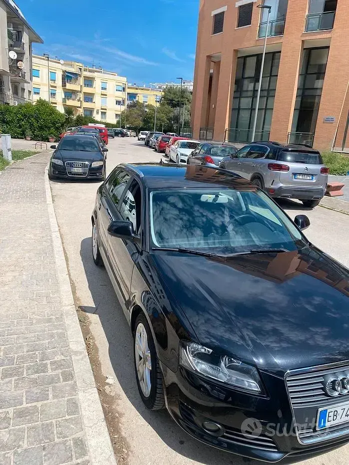 Usata Audi A3 Sportback Ambiente 105 CV (77 kW) 2009 Nero Utilitaria