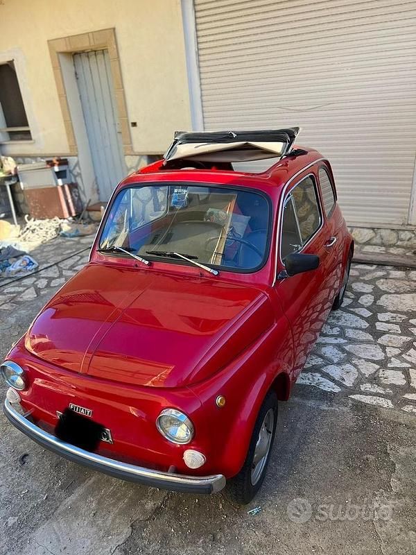 Usata Fiat 500 1970 Rosso Utilitaria