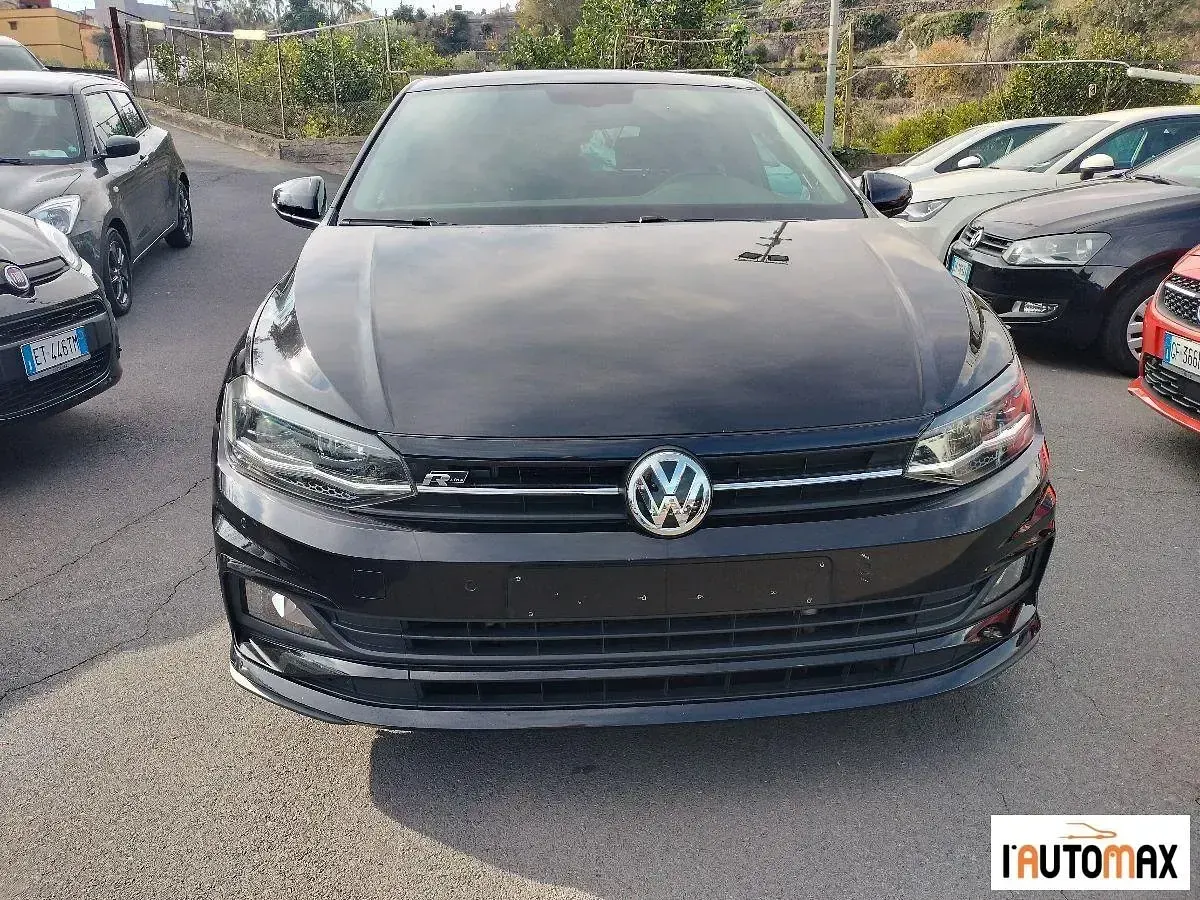 Usata VW Polo R-line 95 CV (69 kW) 2020 Nero Berlina