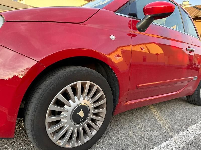Usata Fiat 500 2009 Rosso Cabrio