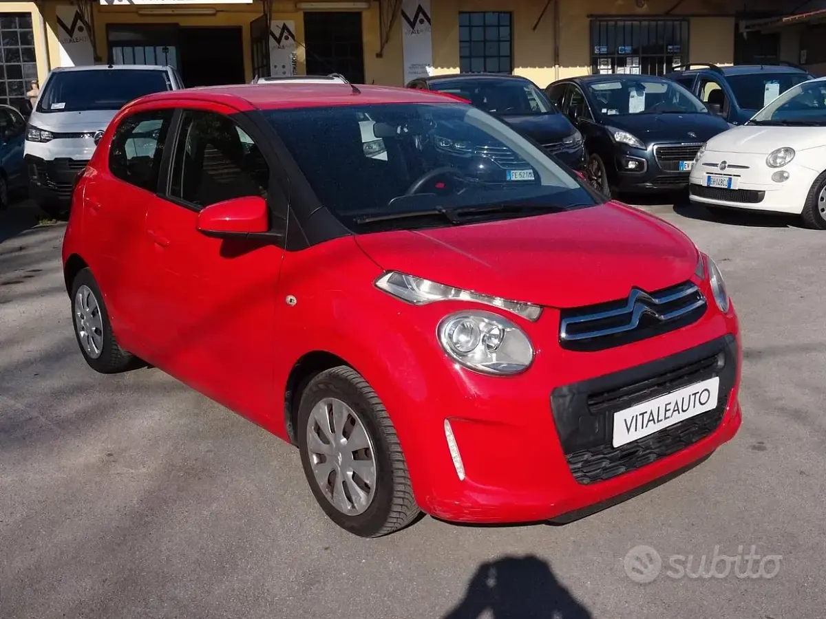 Usata Citroën C1 Feel 69 CV (50 kW) 2014 Rosso Utilitaria